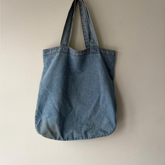 Vintage Denim American Flag Tote - Picture 5 of 11
